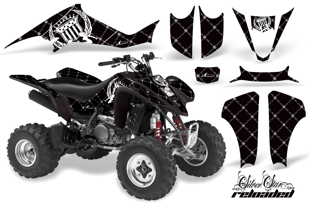 Kawasaki KFX 400 03-08 Graphics Reloaded WhiteBlackBG